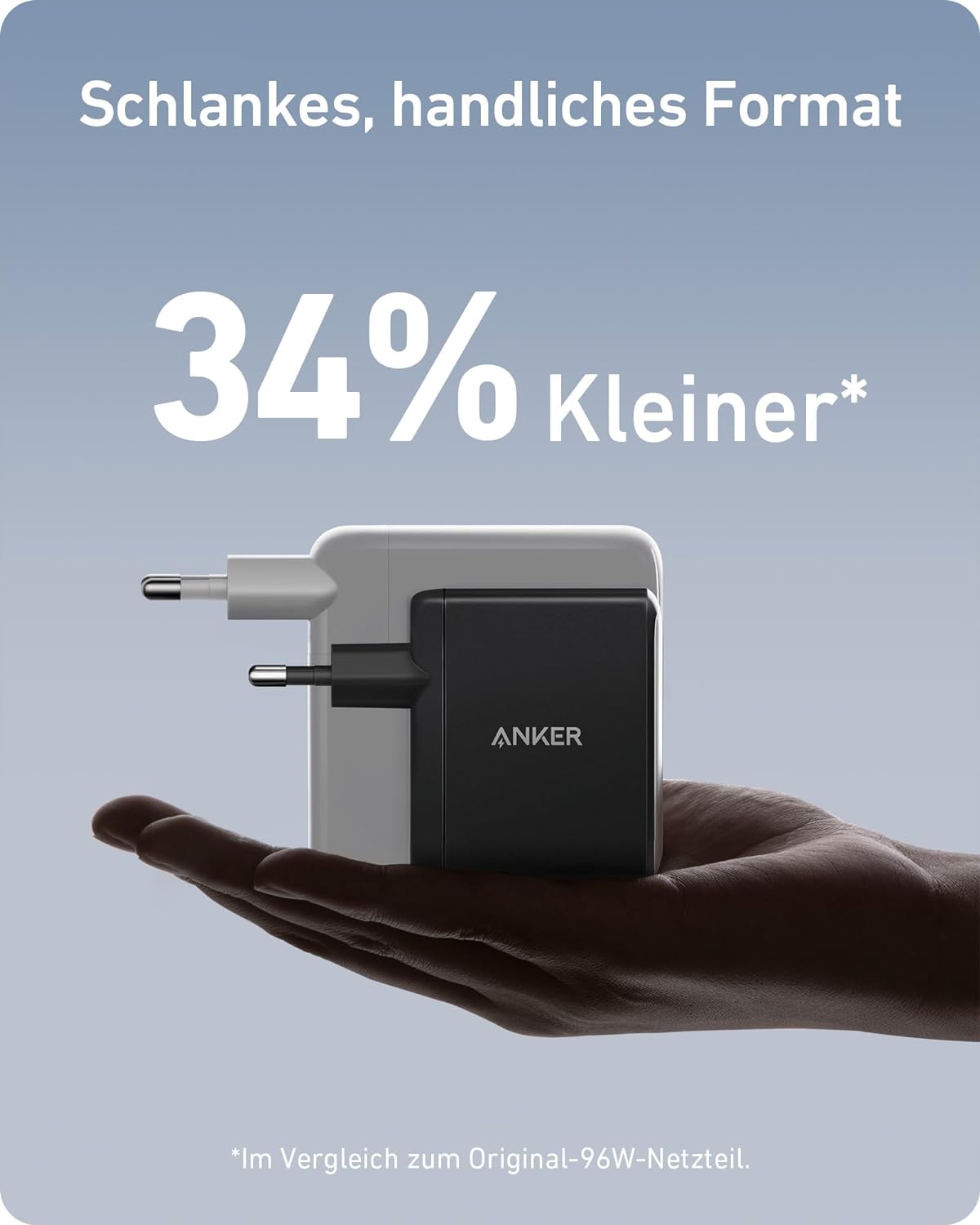 100W USB C Ladegerät, Anker 736 Charger (Nano II) Schnellladegerät, 3-Port USB C Netzteil für MacBook Pro/Air, iPad Pro, Galaxy S22/S20, iPhone 15/Pro