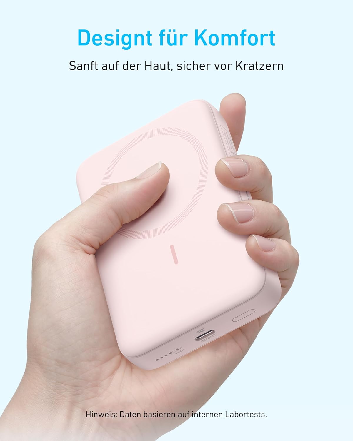 Anker Magnetische Powerbank, kompaktes 10.000mAh Ladegerät mit 30W Max. Schnellladen, kabellos und portabel, hautfreundlicher und robuster Akku, für iPhone 16/15/14 Serie, AirPods und mehr