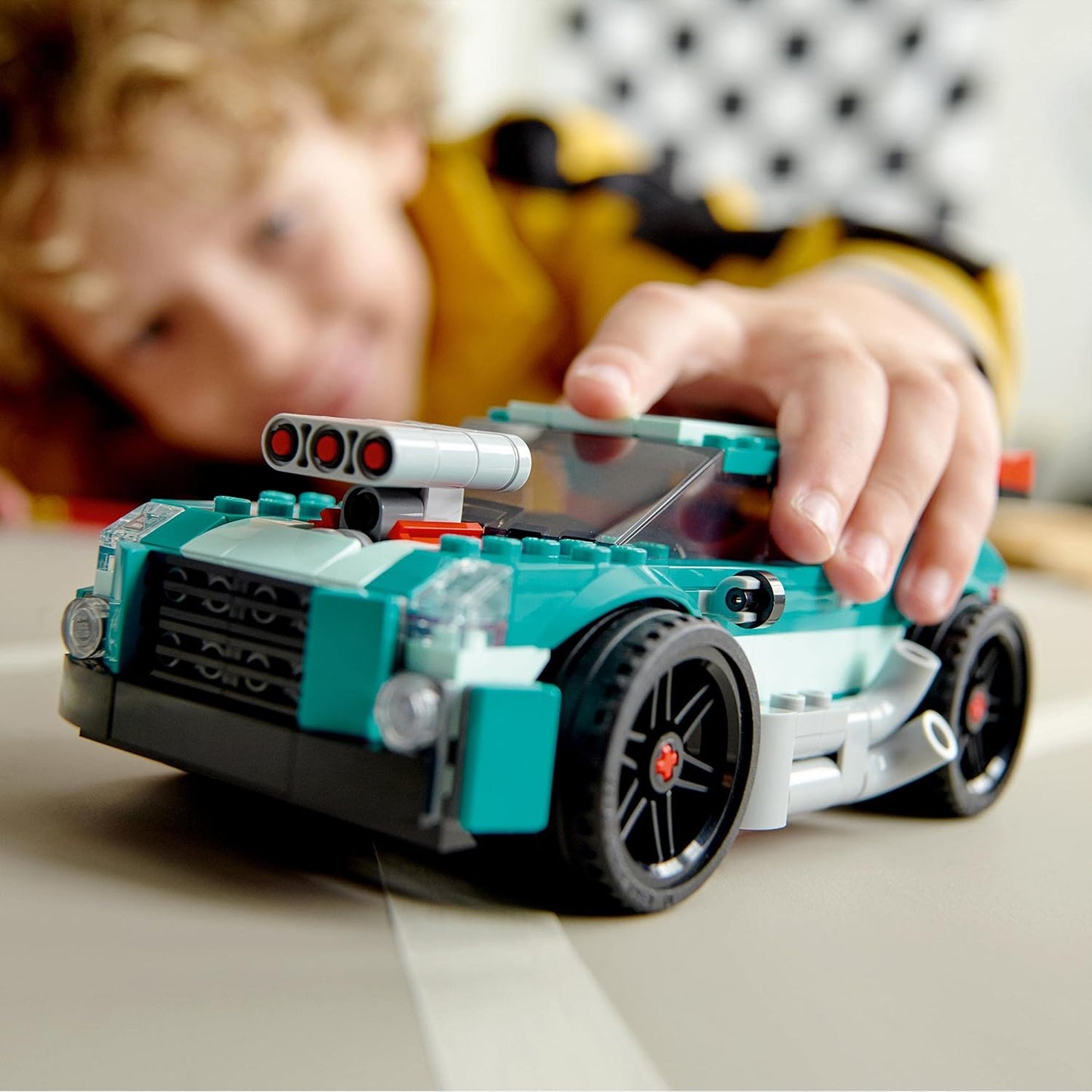 LEGO 31127 Creator 3-in-1 Straßenflitzer: Rennwagen Muscle Car Und Hot Rod Modellauto Bausatz