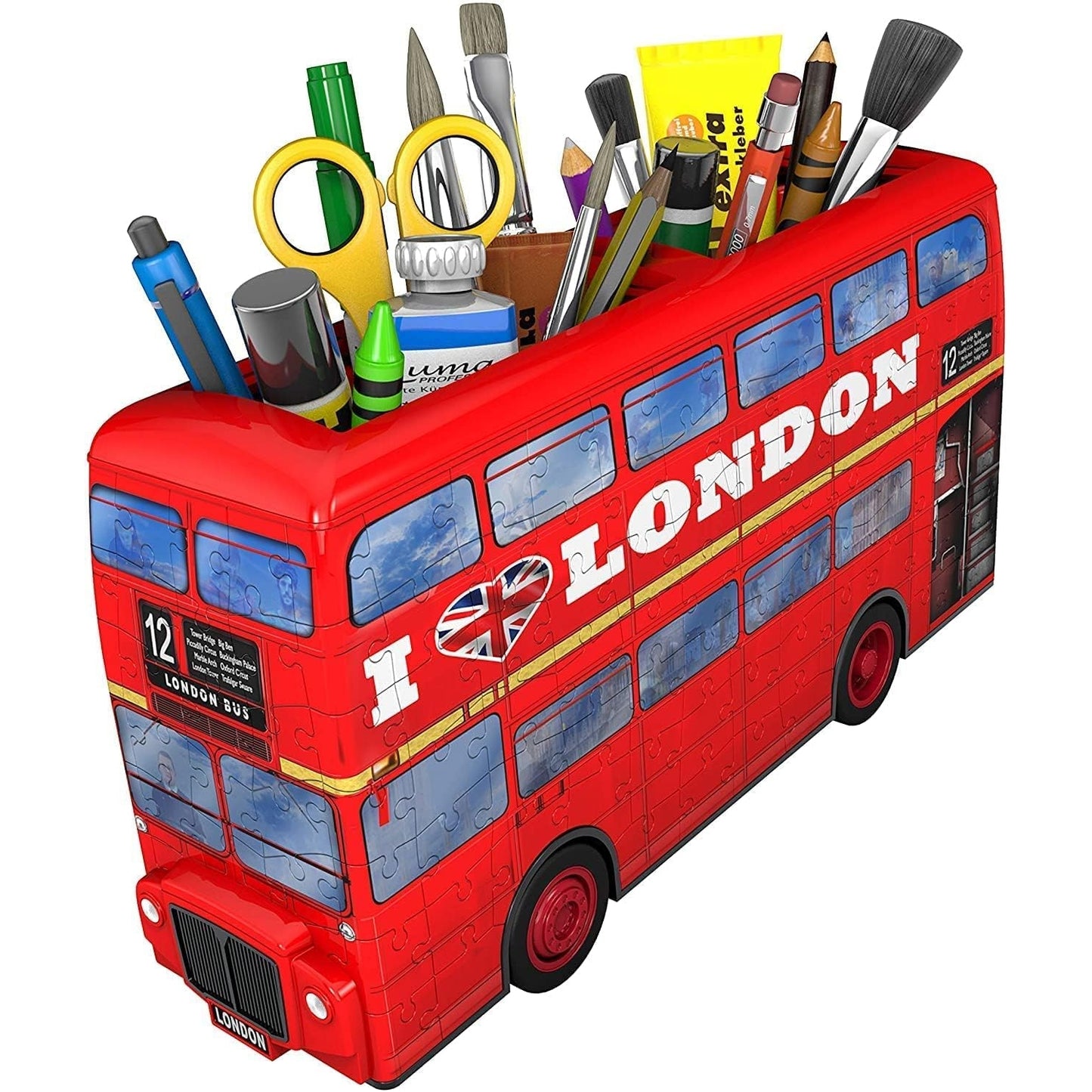 Ravensburger 3D Puzzle London Bus 12534 - 216 Teile Das berühmte Fahrzeug Londons als 3D Puzzle