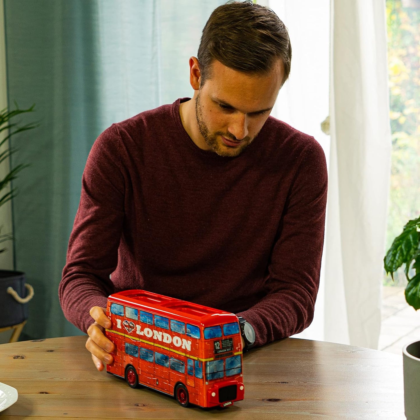 Ravensburger 3D Puzzle London Bus 12534 - 216 Teile Das berühmte Fahrzeug Londons als 3D Puzzle