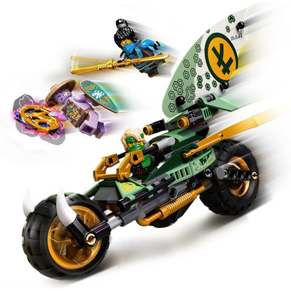 LEGO 71745 NINJAGO Lloyds Dschungel-Bike Bauset, Spielzeug Motorrad mit Lloyd und NYA Minifiguren