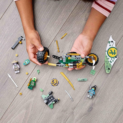 LEGO 71745 NINJAGO Lloyds Dschungel-Bike Bauset, Spielzeug Motorrad mit Lloyd und NYA Minifiguren