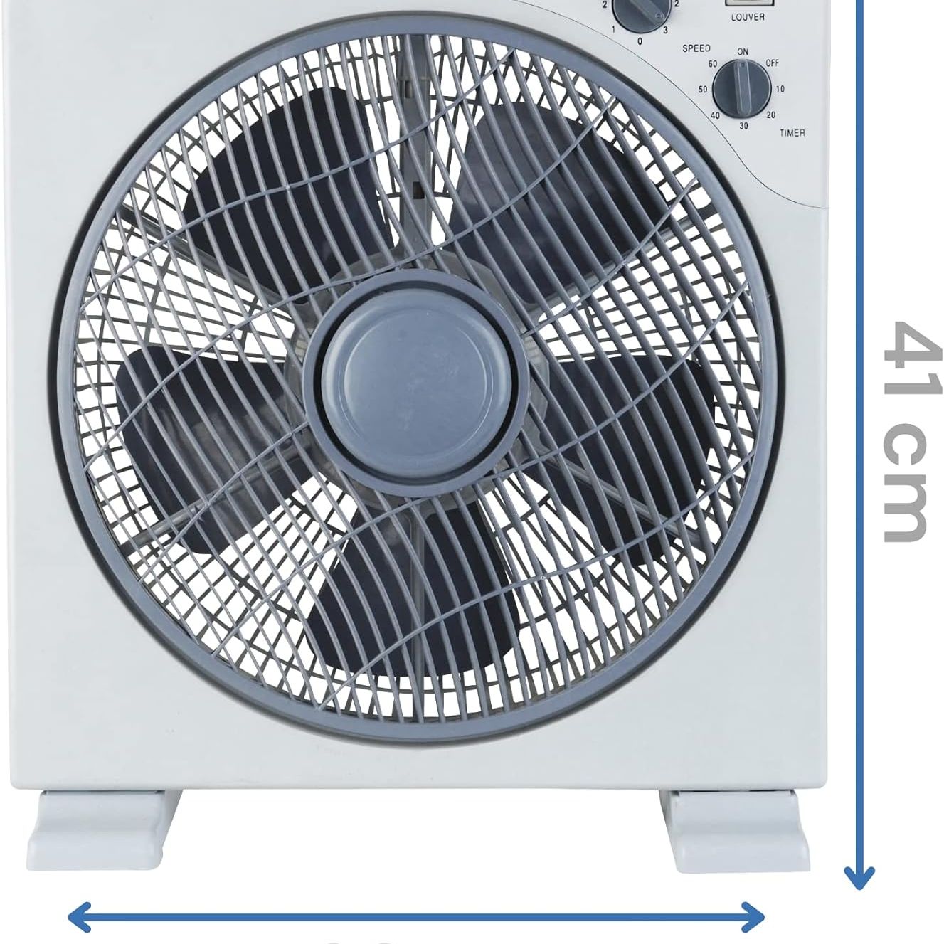 ARDES Tragbarer quadratischer Tisch- Bodenventilator mit 5 Flügeln und 3 Stufen