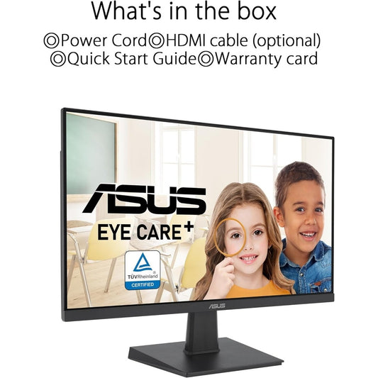 ASUS Eye Care VA24EHF - 24 Zoll Full HD Monitor - Rahmenlos, Flicker-Free, Blaulichtfilter