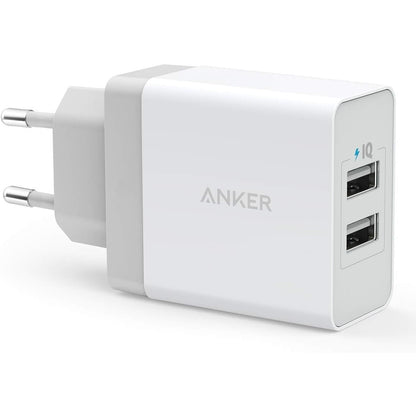 Anker 24W 2 Port USB Ladegerät mit PowerIQ Technologie, Reise Ladegerät für iPhone, iPad, Samsung - Miyashop24