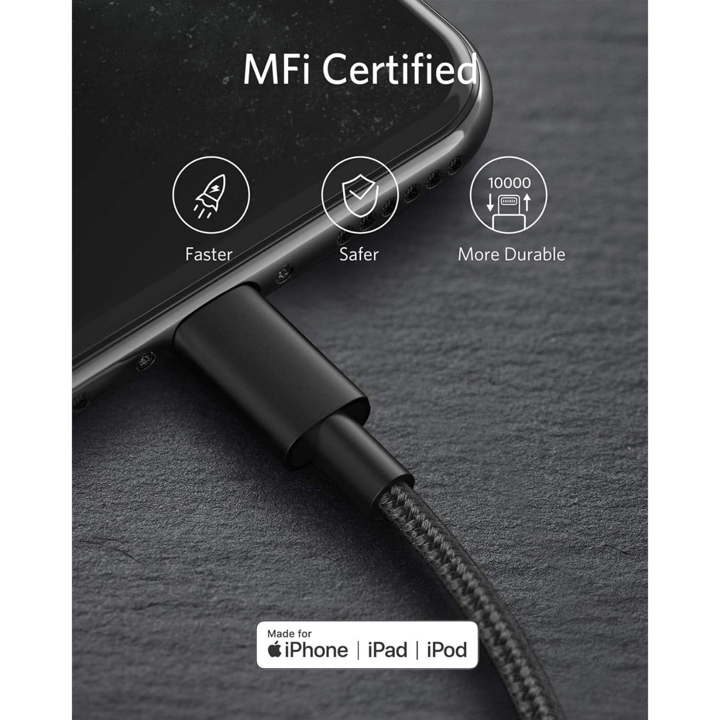 Anker 331 USB-C auf Lightning Kabel New Nylon Ladekabel (100cm) Geeignet für iPhone