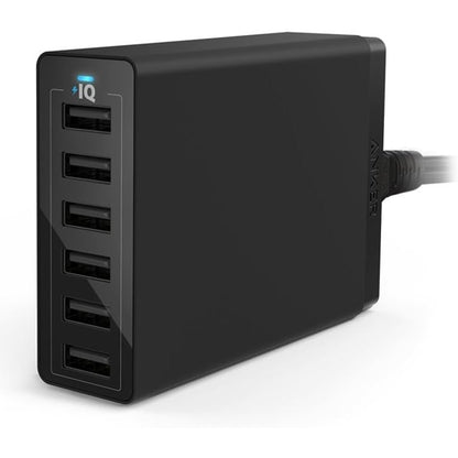 Anker PowerPort 6 (60W 6-Port USB Ladegerät) Ladeadapter mit PowerIQ Technologie