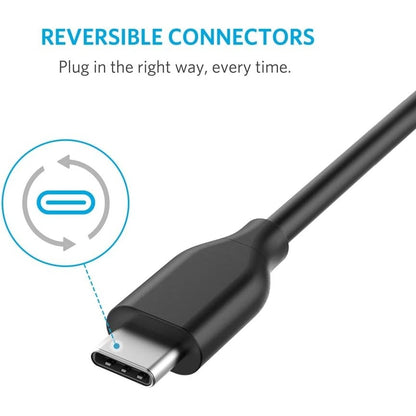 Anker Powerline 90cm USB C auf USB 3.0 Kabel, USB-C mit 56k Ohm Pull-Up Widerstand für USB Type C Geräte