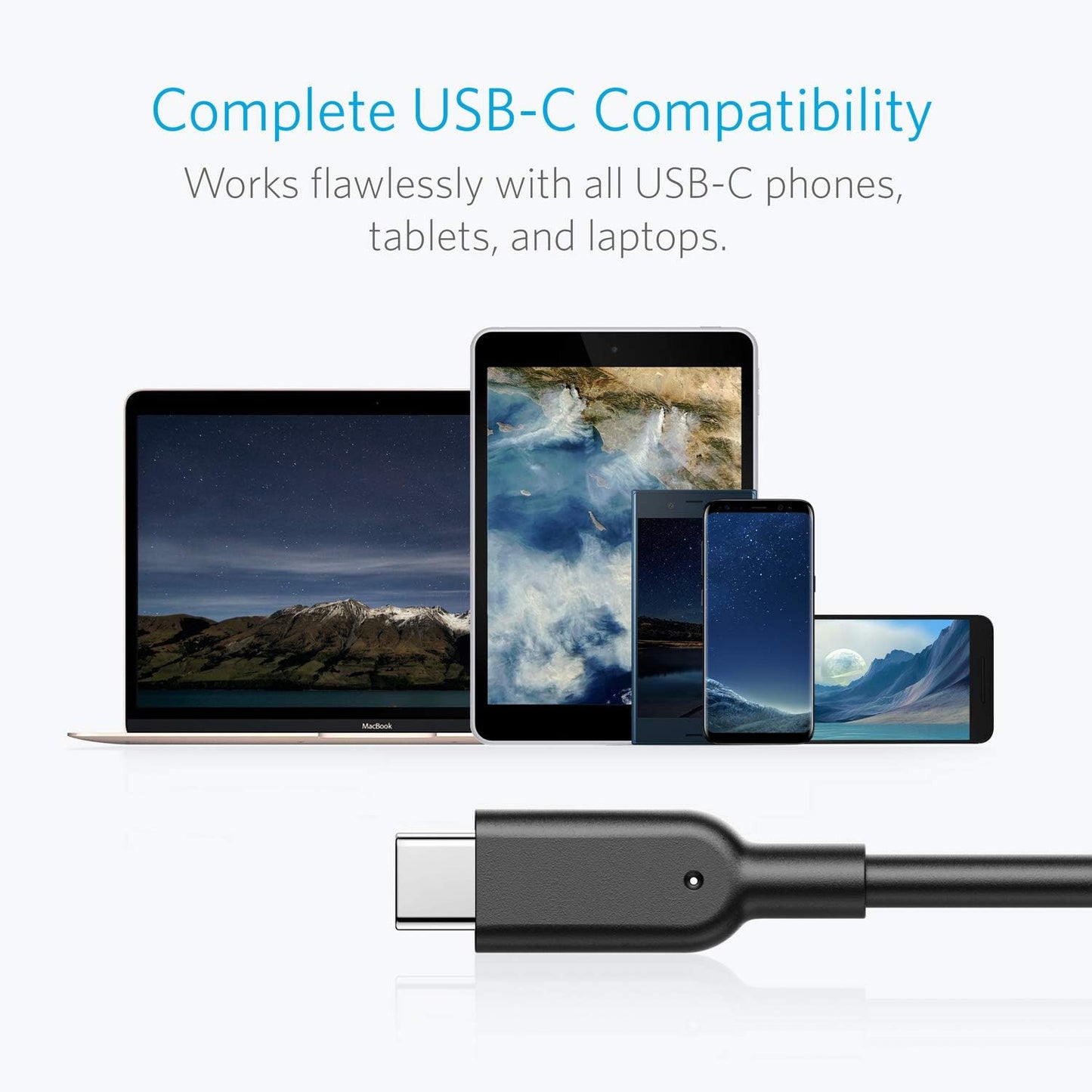 Anker Powerline II USB-C auf USB 3.1 Gen2 Kabel (91 cm), USB-IF zertifiziert für Samsung