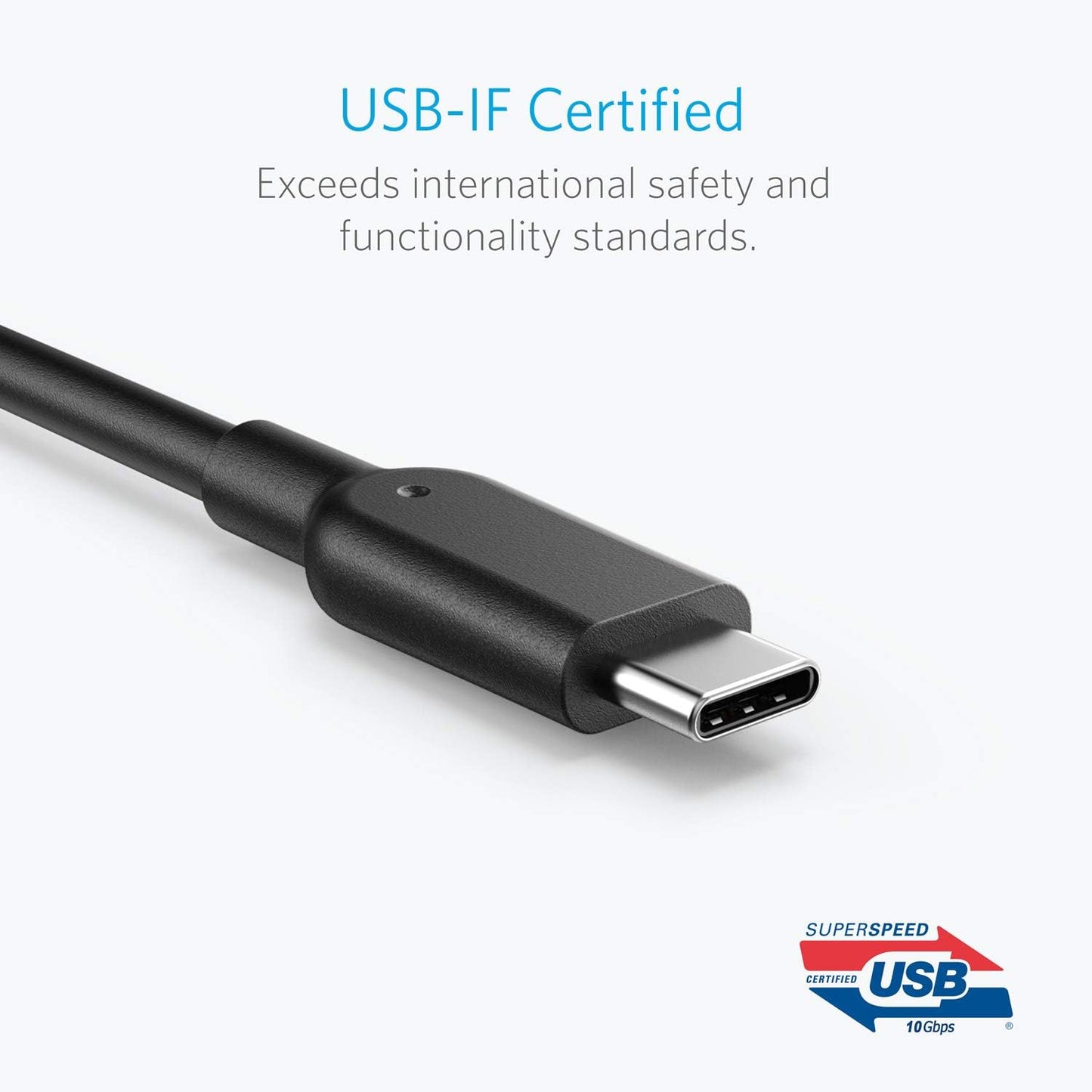 Anker Powerline II USB-C auf USB 3.1 Gen2 Kabel (91 cm), USB-IF zertifiziert für Samsung