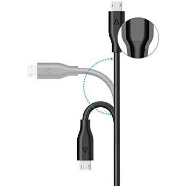 Anker Powerline Micro USB Kabel [3-Pack] 0.9m Ladekabel kompatibel mit Galaxy, Nexus, LG, Motorola, Android