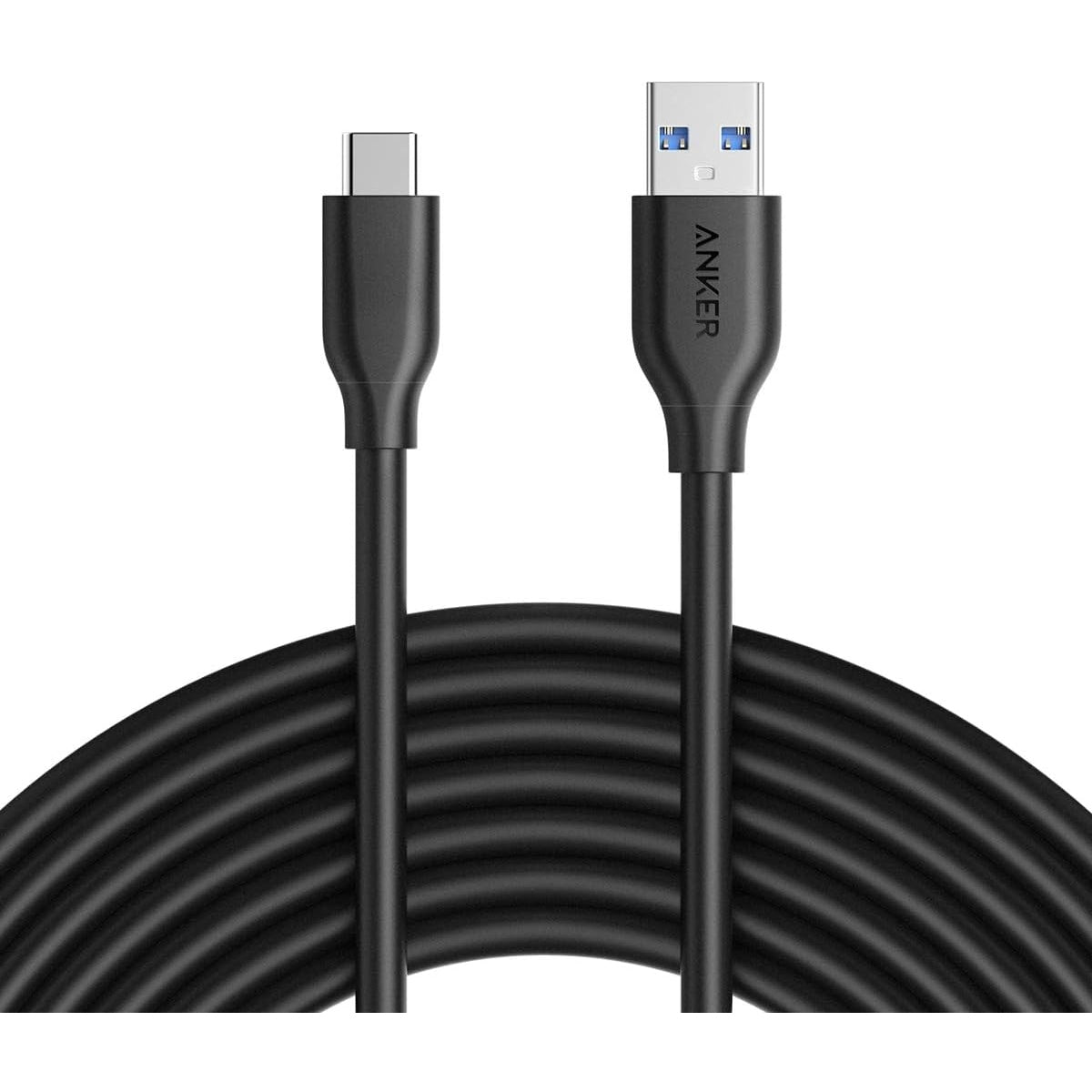 Anker, Powerline USB 3.0 auf USB C Ladekabel 3 m mit 56k Ohm Klimmzugwiderstand für Samsung