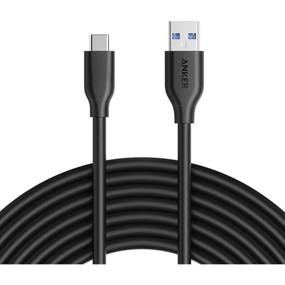 Anker, Powerline USB 3.0 auf USB C Ladekabel 3 m mit 56k Ohm Klimmzugwiderstand für Samsung