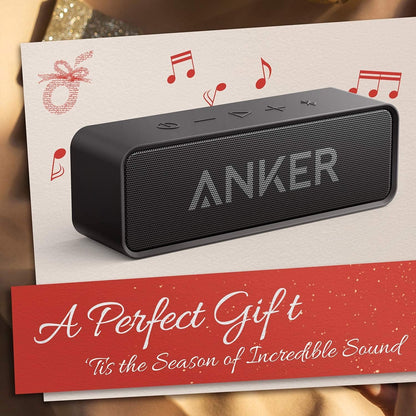 Anker SoundCore Kompakter Bluetooth Lautsprecher, 24 Stunden Wiedergabe, Intensiver Bass, Integriertes Mikrofon