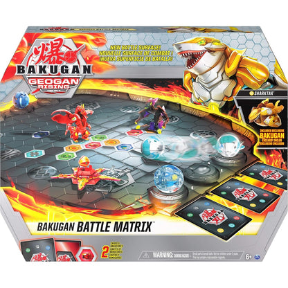 BAKUGAN 'Geogan Rising' Arena, Battle Matrix, zerlegbares Spielfeld mit exklusivem Aurelus Sharktar