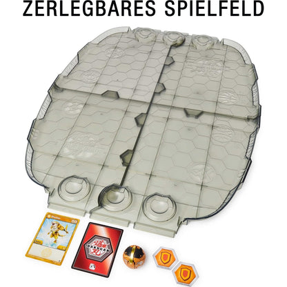 BAKUGAN 'Geogan Rising' Arena, Battle Matrix, zerlegbares Spielfeld mit exklusivem Aurelus Sharktar