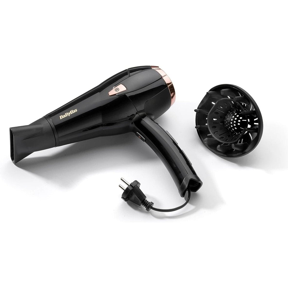 BaByliss Cordkeeper 2000 Ionic-Haartrockner Kabeleinzugsfunktion Im Griff, 2000 Watt schwarz