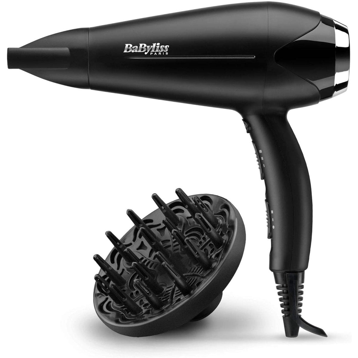 BaByliss Turbo Smooth 2200 Haartrockner, schwarz silber, D572DE