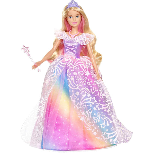 Barbie GFR45 Dreamtopia Ballkleid Prinzessin blond mit glitzerndem regenbogenfarben