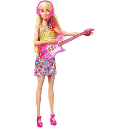 Barbie GYJ23 Bühne frei für große Träume Malibu Puppe ca. 30 cm groß, blond