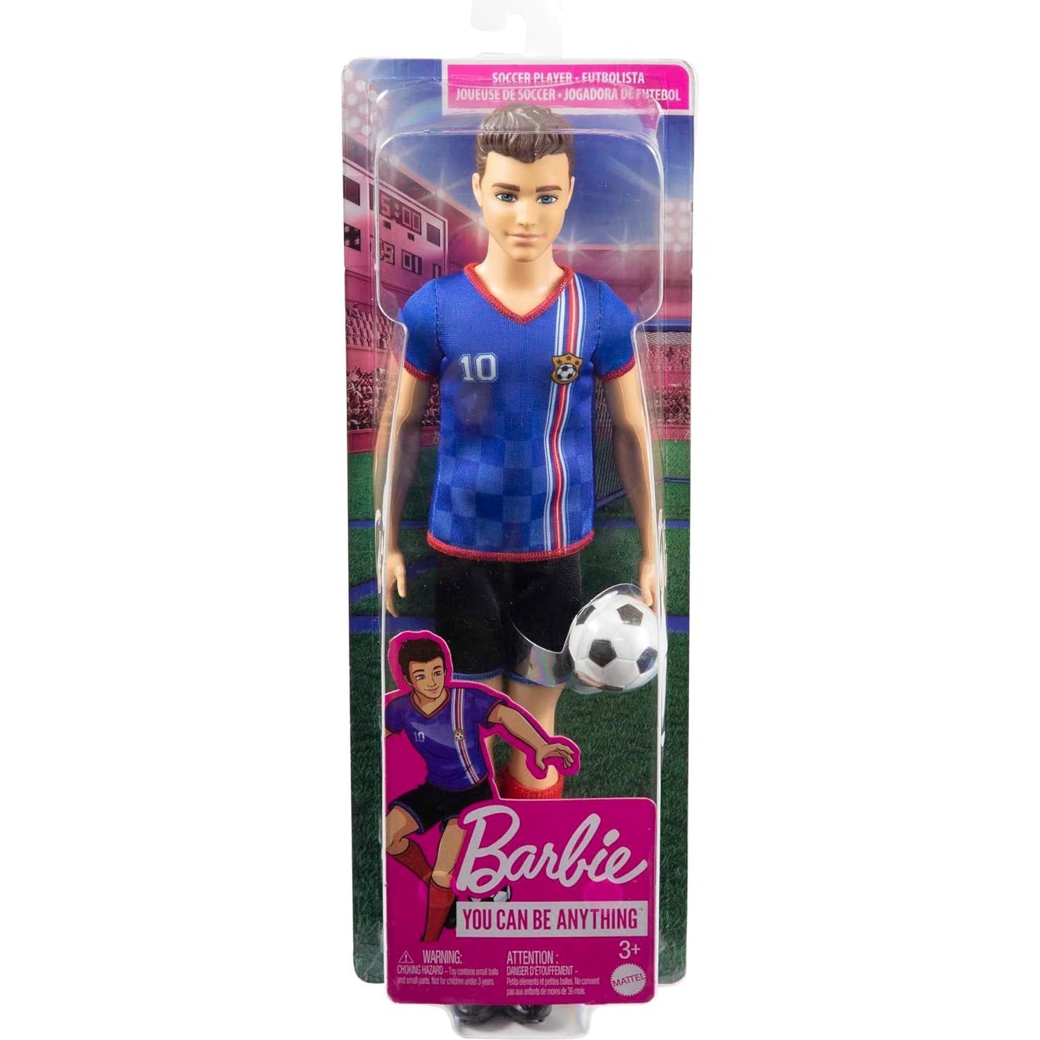 Barbie HCN15 You Can Be Anything Serie, Ken Fußballspieler Puppe, Ken Puppe