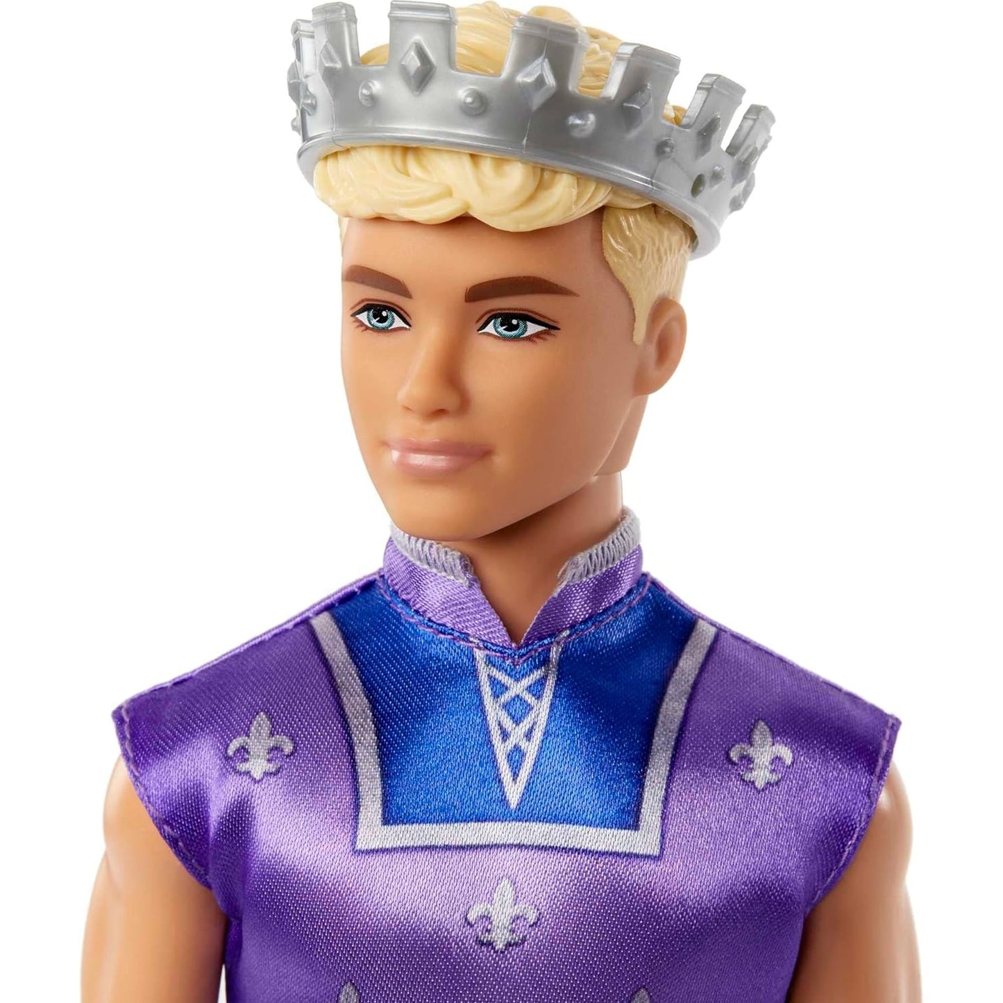 Barbie HLC23 Dreamtopia Ken Puppe, 1 x Puppe Ken, königlicher Prinz Ken mit silberner Krone