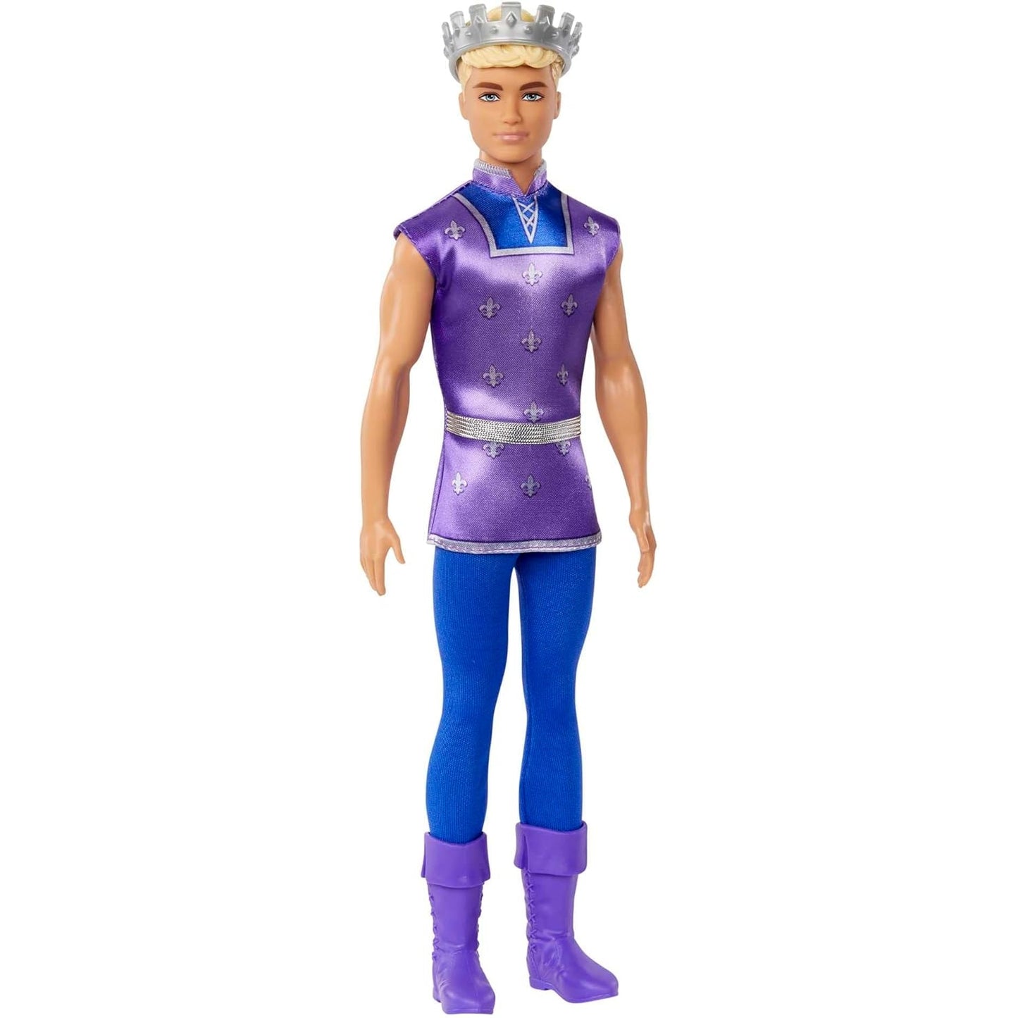 Barbie HLC23 Dreamtopia Ken Puppe, 1 x Puppe Ken, königlicher Prinz Ken mit silberner Krone