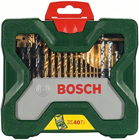 Bosch 40tlg. X-Line Titanium Bohrer und Schrauber Set Holz, Stein und Metall, Zubehör Bohrmaschine