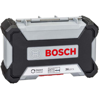 Bosch Professional 36 tlg. Schrauberbit Set (Impact Control, Pick and Click, Zubehör Schlagschrauber)