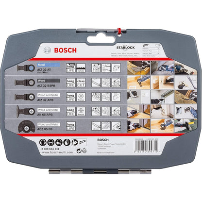 Bosch Professional 5 tlg. Starlock Carbide Tauchsägeblatt/Segmentsägeblatt Set für Holz und Metall