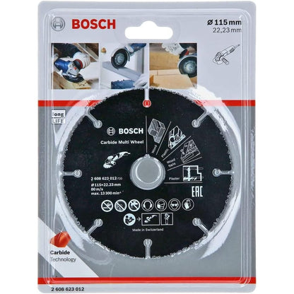 Bosch Professional Carbide Multi Wheel Trennscheibe Multi Material, Ø 115 mm, Zubehör Winkelschleifer