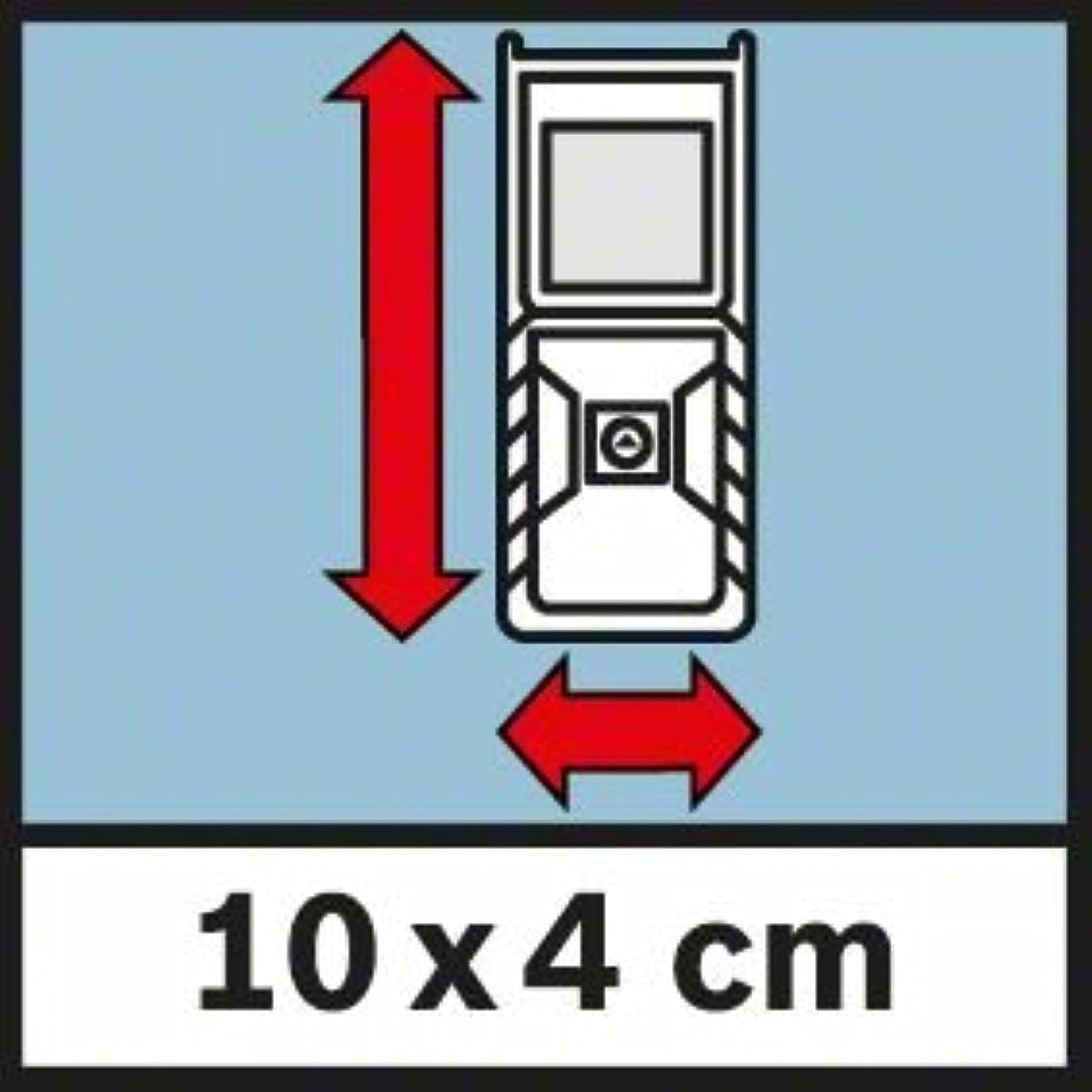 Bosch Professional Laser Entfernungsmesser GLM 40 (Flächen-/Volumenberechnung, max. Messbereich: 40 m, 2x 1,5-V Batterien, Schutztasche)