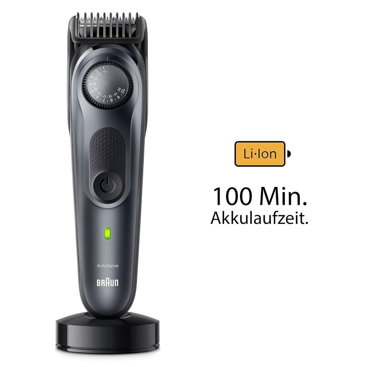 Braun Barttrimmer, Bartschneider/Trimmer/Haarschneider Herren, Haarschneidemaschine Profi