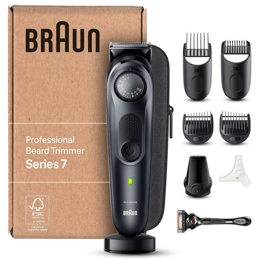 Braun Barttrimmer, Bartschneider/Trimmer/Haarschneider Herren, Haarschneidemaschine Profi