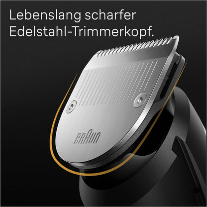 Braun Barttrimmer, Bartschneider/Trimmer/Haarschneider Herren, Haarschneidemaschine Profi