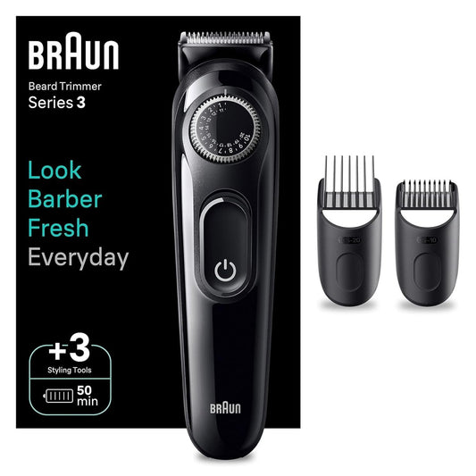 Braun Barttrimmer, Trimmer/Haarschneider Herren, Haarschneidemaschine mit ultrascharf