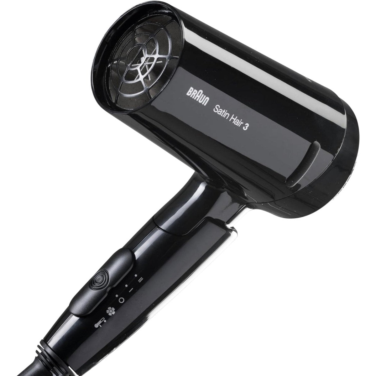 Braun Satin Hair 3 Style&Go Haartrockner, Föhn mit IonTec und Stylingdüse, klappbar