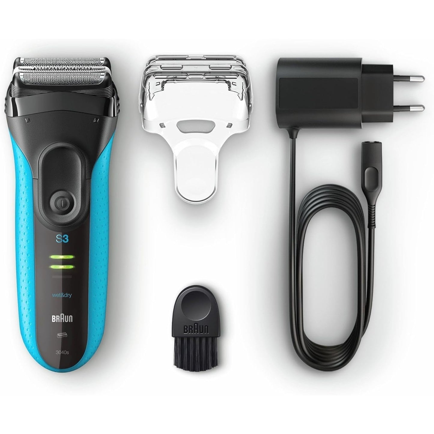 Braun Series 3 ProSkin Rasierer Herren, Elektrorasierer mit Präzisionstrimmer, wiederaufladbar kabellos 45 Min Laufzeit, Wet&Dry