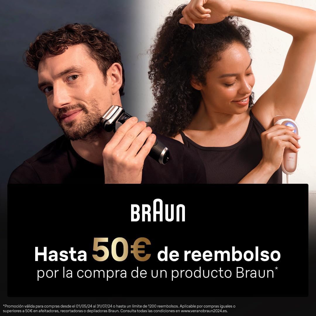 Braun Series 3 ProSkin Rasierer Herren, Elektrorasierer & Trimmer, wiederaufladbar kabellos 45 Min Laufzeit