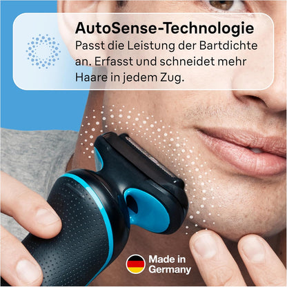 Braun Series 5 Elektrorasierer mit EasyClick Aufsatz & Präzisionstrimmer, Rasierer Herren Elektrisch, EasyClean, Wet & Dry