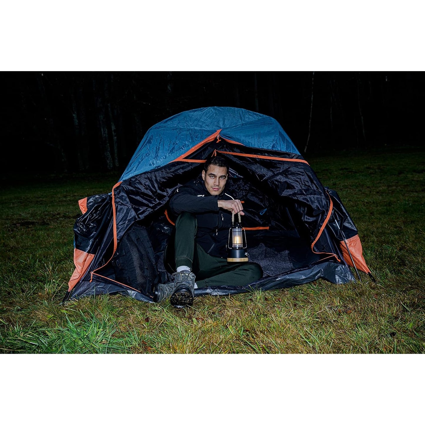 Brennenstuhl LED Akku Outdoor Lampe bis 75h Leuchtdauer, dimmbar, wiederaufladbare USB Campinglampe