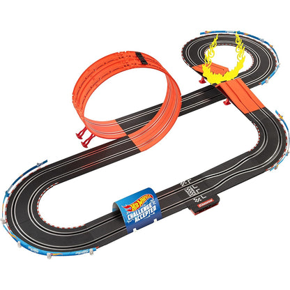 Carrera 20062552 GO!!! Rennstrecken-Set I Hot Wheels I 4,9 m elektrische Rennbahn