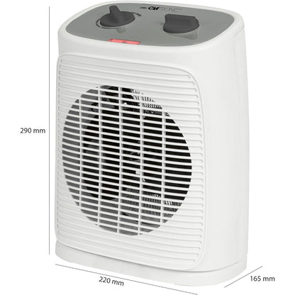 Clatronic Heizlüfter mit Ventilator Funktion mobile Heizung Mini Heizlüfter 2000W