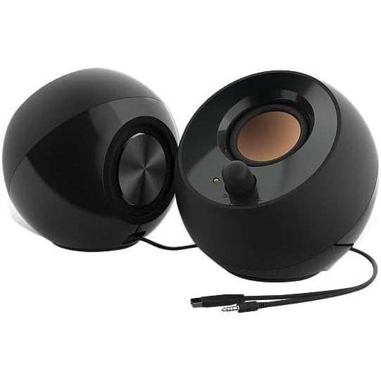 Creative Pebble - 2.0 USB-betriebene Desktop-Lautsprecher Schwarz