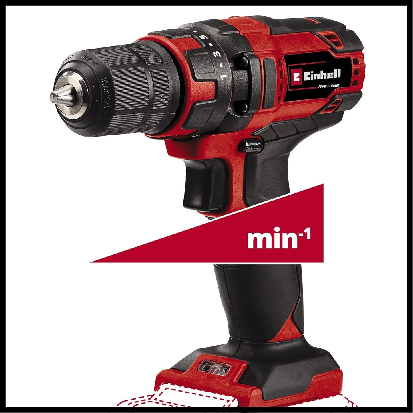 Einhell Akkuschrauber TC-CD 18/35 Li-Solo Power X-Change (Li-Ion, 18 V, 550 min.-1, 35 Nm, 10 mm Bohrfutter, ohne Akku und Ladegerät)