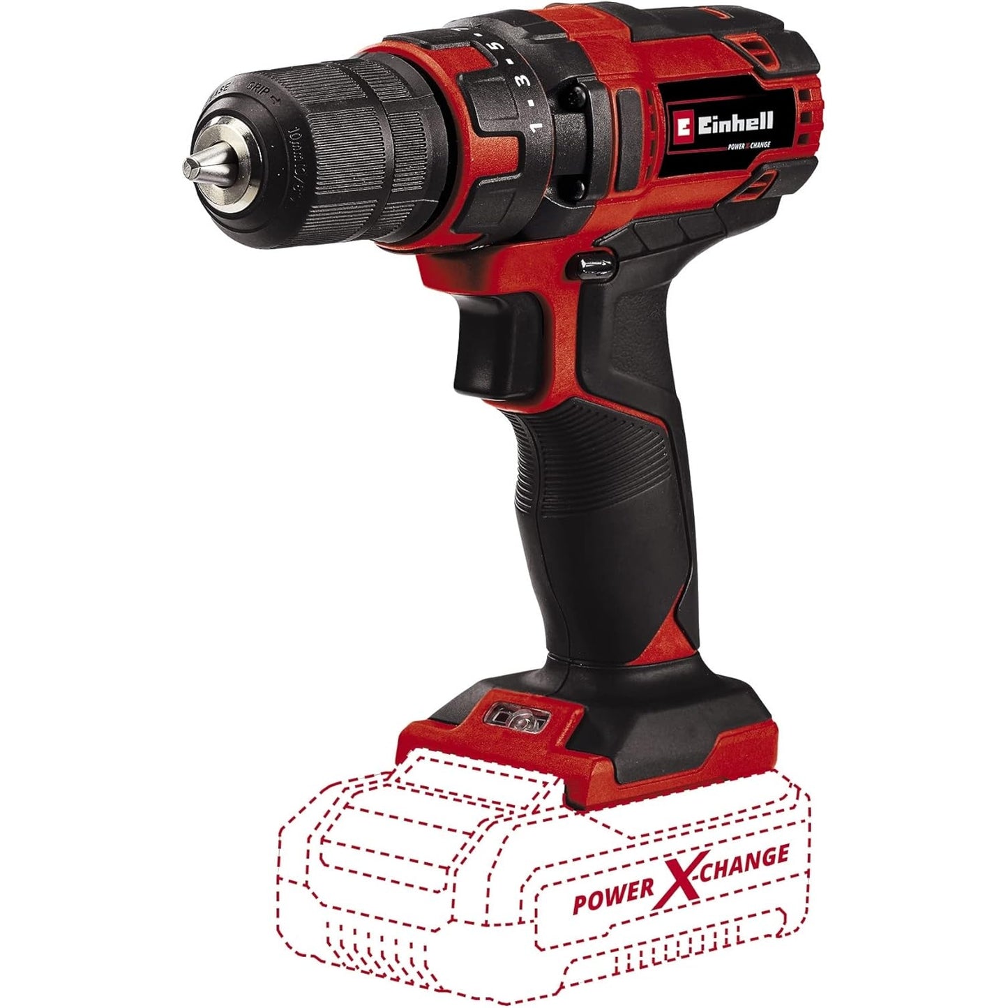 Einhell Akkuschrauber TC-CD 18/35 Li-Solo Power X-Change (Li-Ion, 18 V, 550 min.-1, 35 Nm, 10 mm Bohrfutter, ohne Akku und Ladegerät)