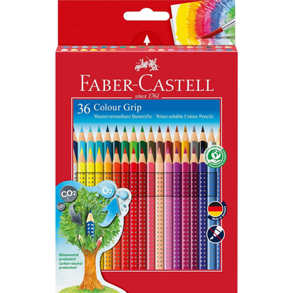 Faber-Castell 112442 - Buntstift Colour Grip, 36er Kartonetui