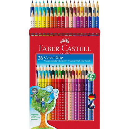 Faber-Castell 112442 - Buntstift Colour Grip, 36er Kartonetui