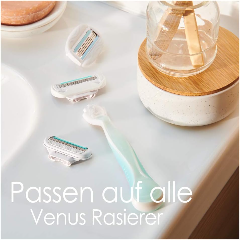 Gillette Venus Deluxe Smooth Sensitive Rasierklingen Damen 8 Ersatzklingen für Damenrasierer mit 5-fach Klinge